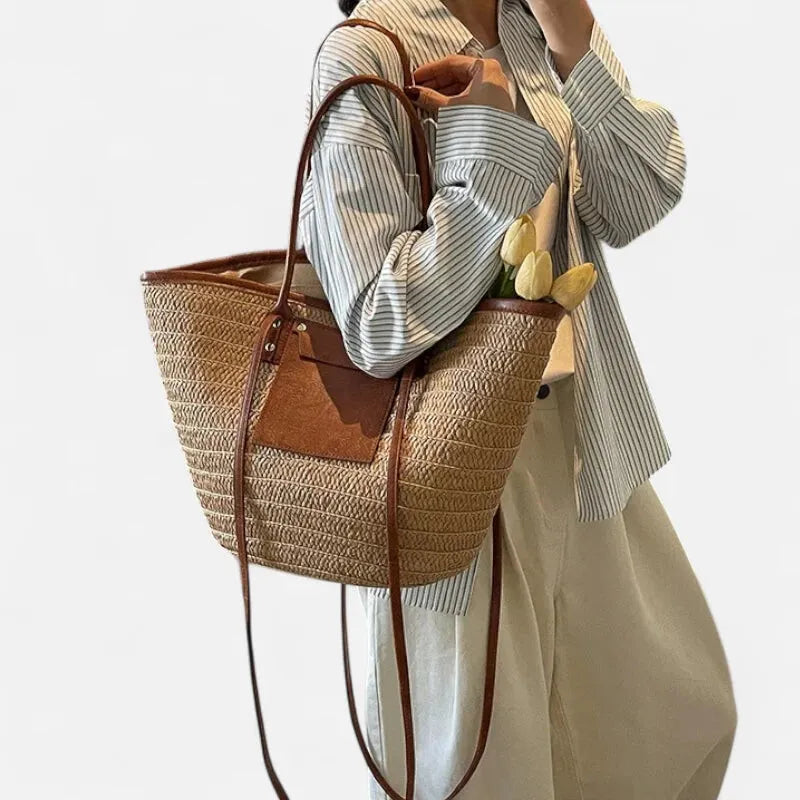 Anaëlle | Large Woven Straw Tote