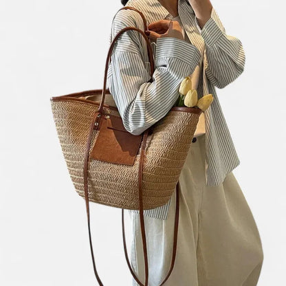 Anaëlle | Large Woven Straw Tote
