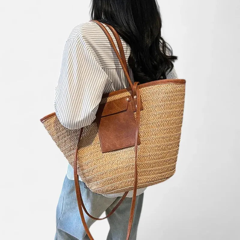 Anaëlle | Large Woven Straw Tote