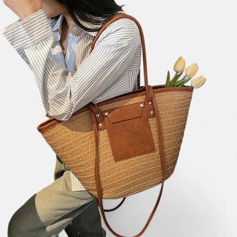 Anaëlle | Large Woven Straw Tote