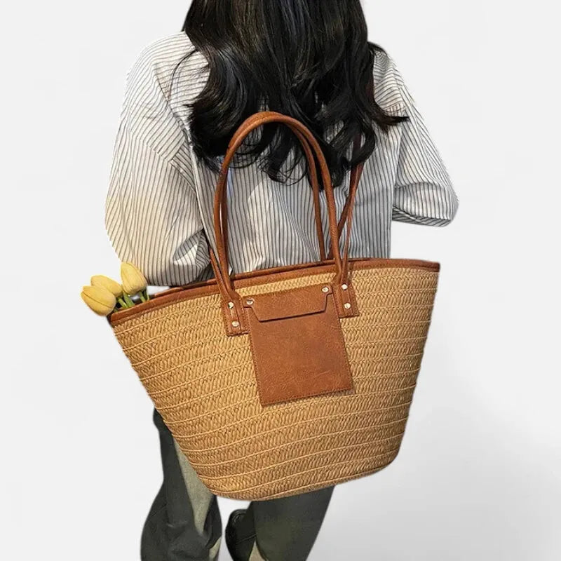 Anaëlle | Large Woven Straw Tote