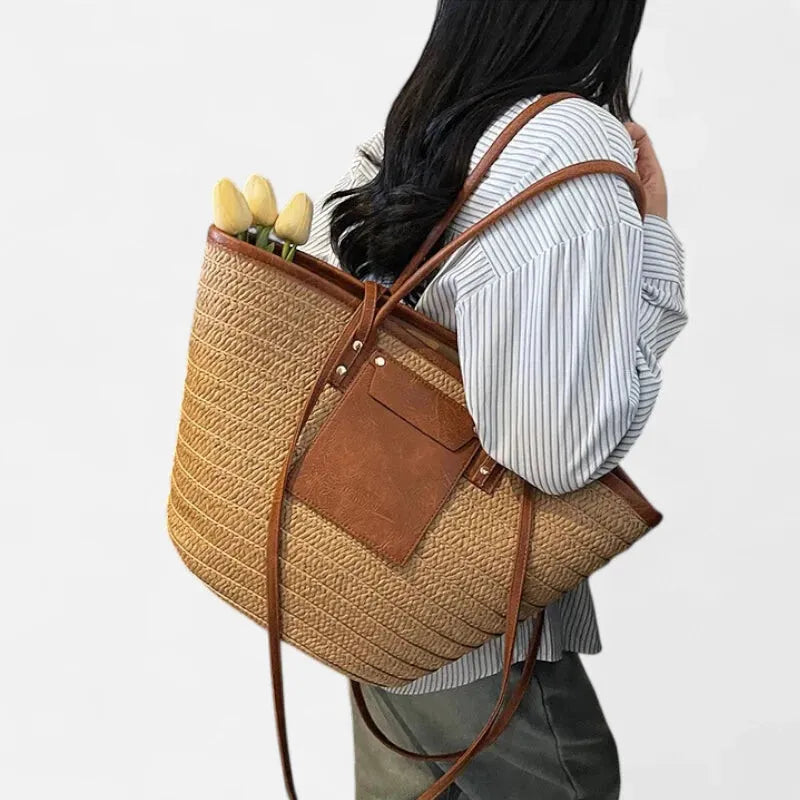 Anaëlle | Large Woven Straw Tote