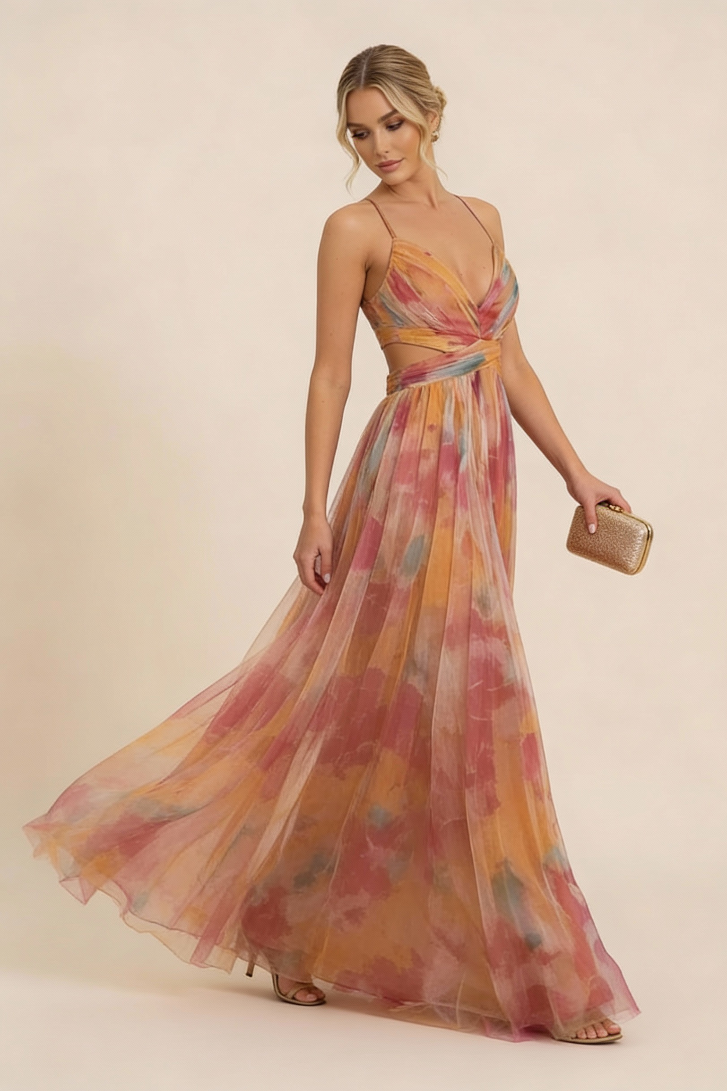 Palmora Society - Angela | Vestido Maxi Romántico Sin Mangas - foto 3