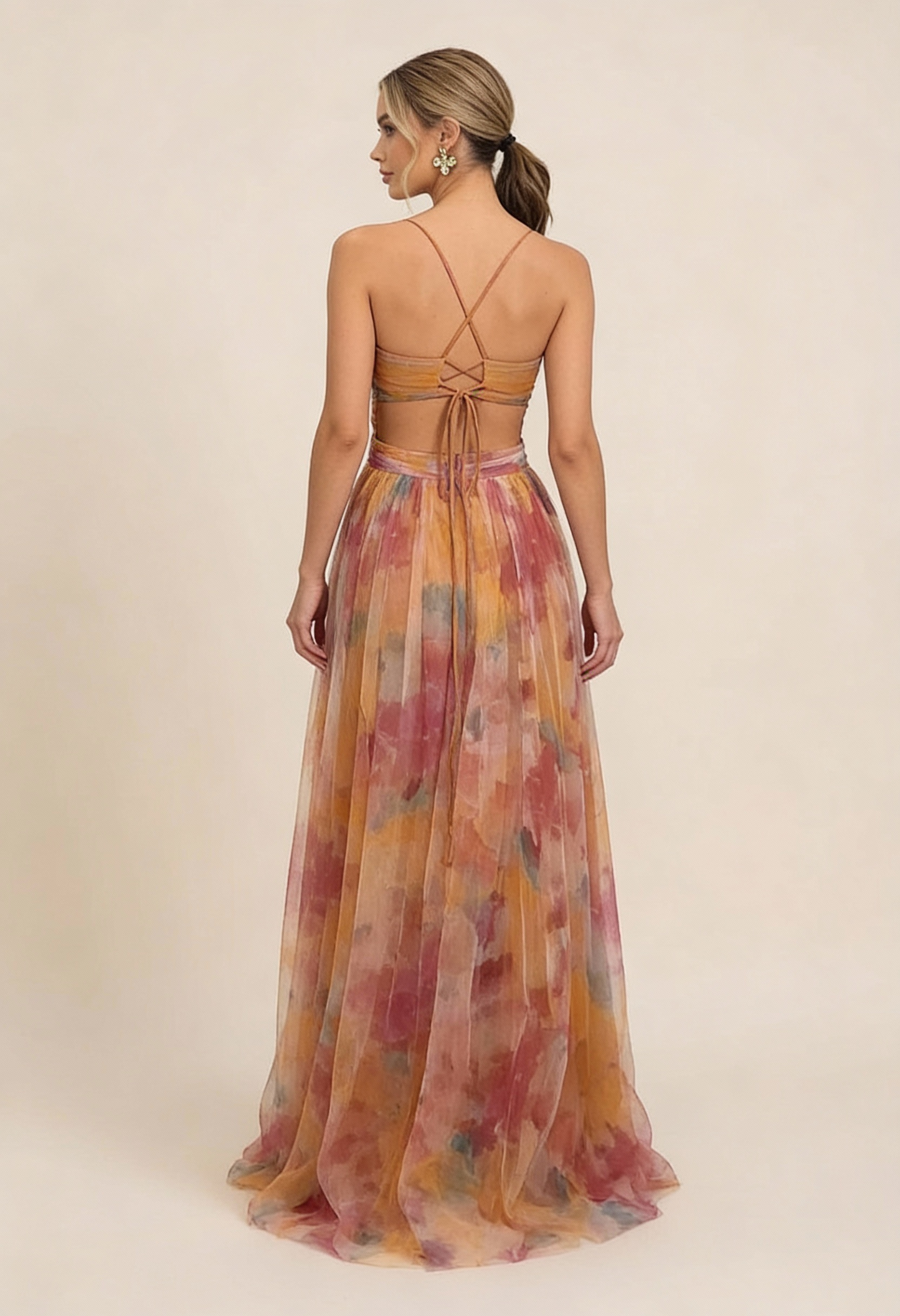 Palmora Society - Angela | Vestido Maxi Romántico Sin Mangas - foto 4
