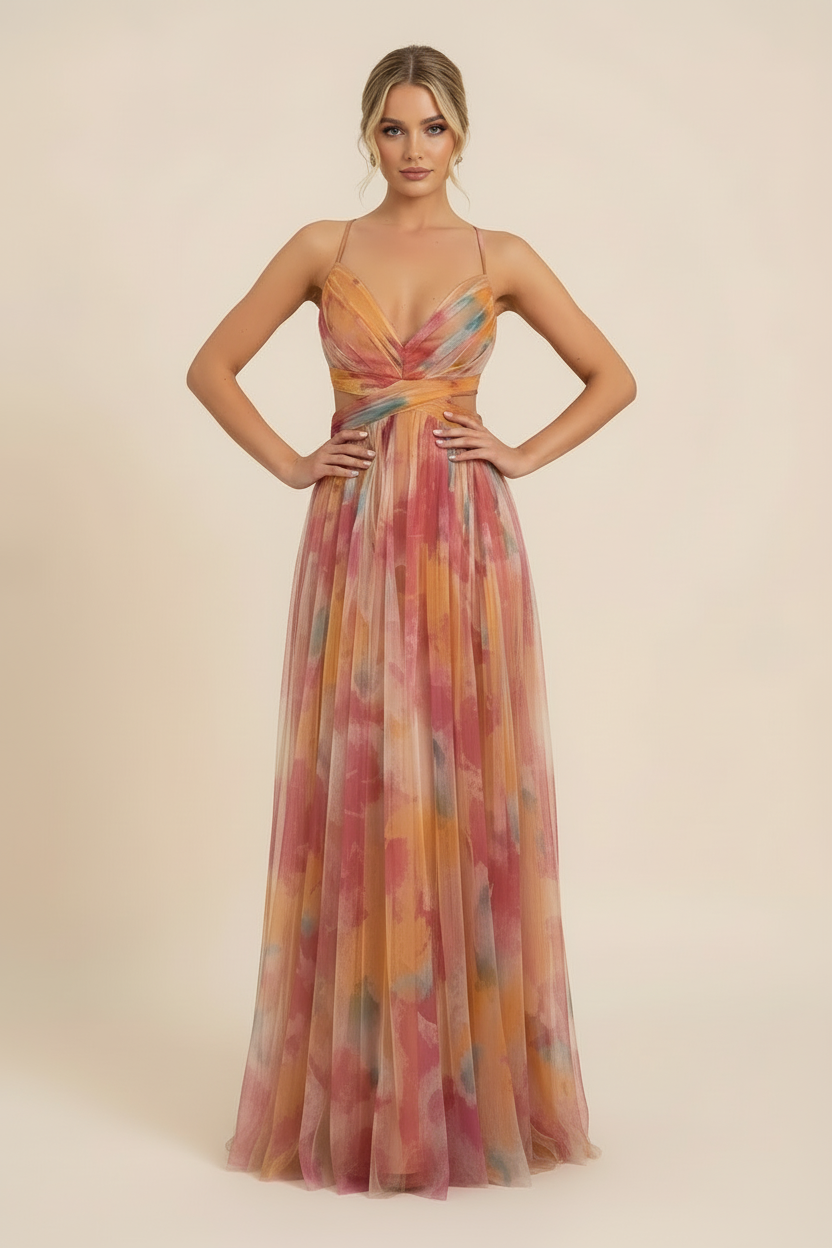Palmora Society - Angela | Vestido Maxi Romántico Sin Mangas - foto 5