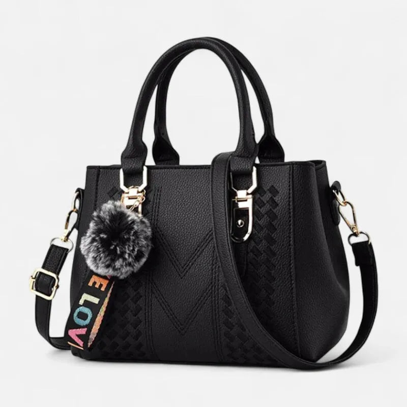 Aurore | Shoulder Bag with Pompom Charm