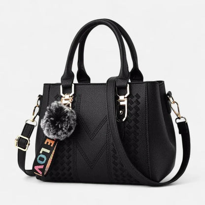 Aurore | Shoulder Bag with Pompom Charm