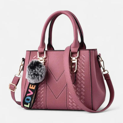 Aurore | Shoulder Bag with Pompom Charm
