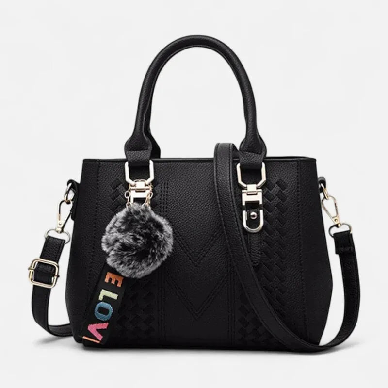 Aurore | Shoulder Bag with Pompom Charm