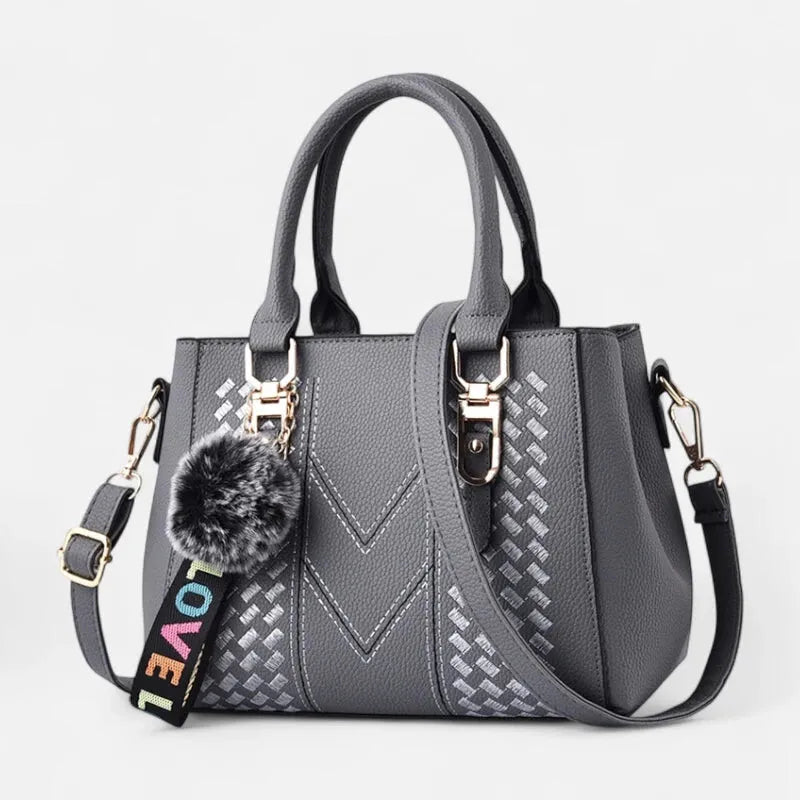 Aurore | Shoulder Bag with Pompom Charm