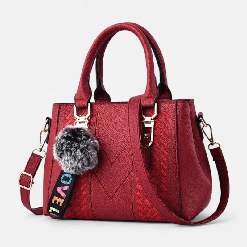 Aurore | Shoulder Bag with Pompom Charm