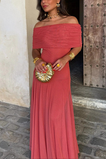 Palmora Society - Brittany | Vestido Maxi Asimétrico de Malla - foto 4