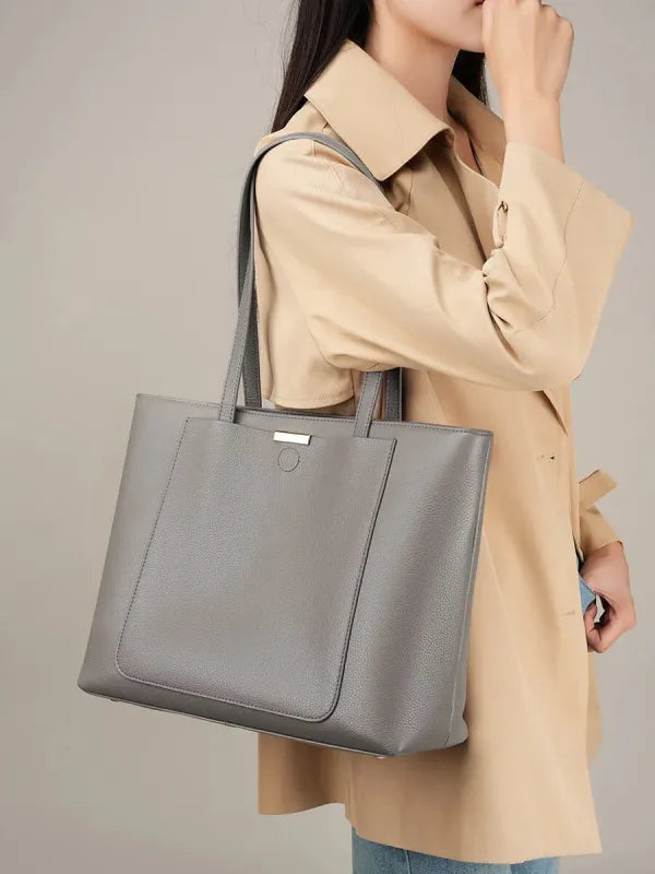 Céleste | Structured Tote with Front & Back Pockets