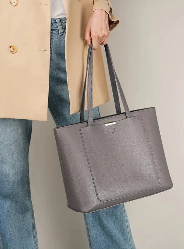Céleste | Structured Tote with Front & Back Pockets