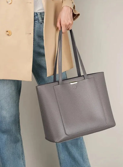 Céleste | Structured Tote with Front & Back Pockets