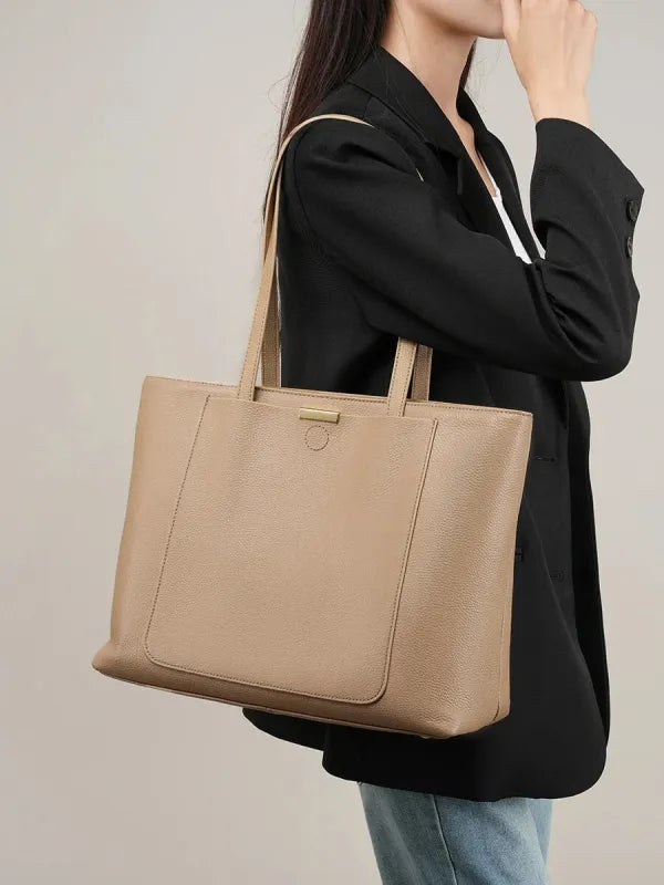 Céleste | Structured Tote with Front & Back Pockets