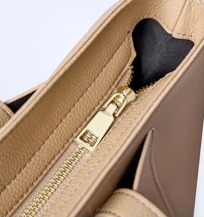 Céleste | Structured Tote with Front & Back Pockets