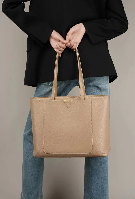Céleste | Structured Tote with Front & Back Pockets