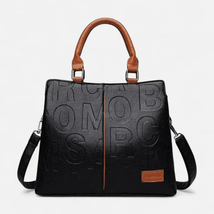 Chiara | Two-Tone Textured Shoulder Bag
