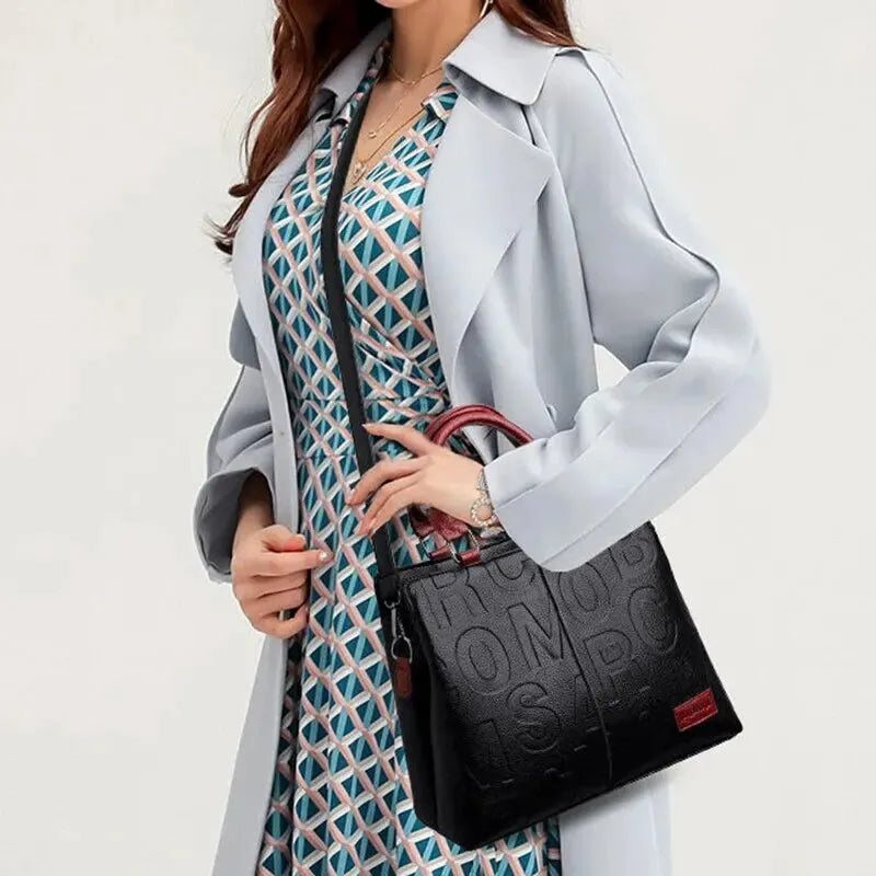 Chiara | Two-Tone Textured Shoulder Bag