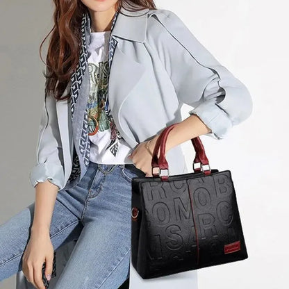 Chiara | Two-Tone Textured Shoulder Bag