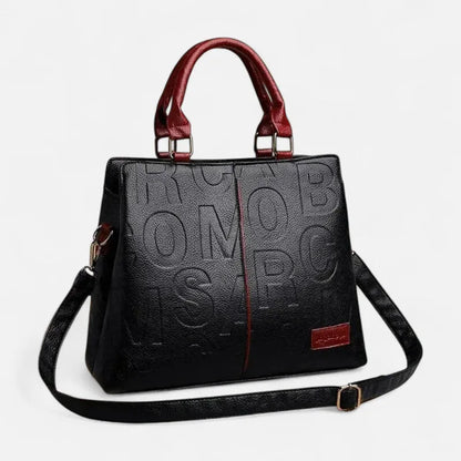 Chiara | Two-Tone Textured Shoulder Bag