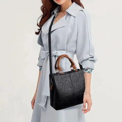 Chiara | Two-Tone Textured Shoulder Bag