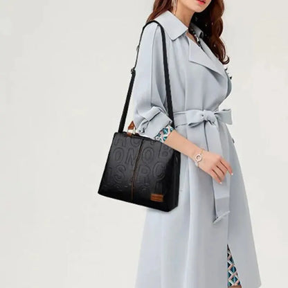 Chiara | Two-Tone Textured Shoulder Bag