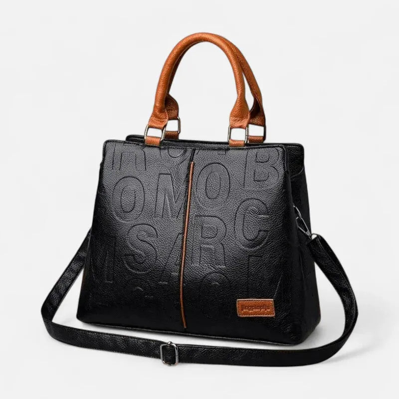Chiara | Two-Tone Textured Shoulder Bag