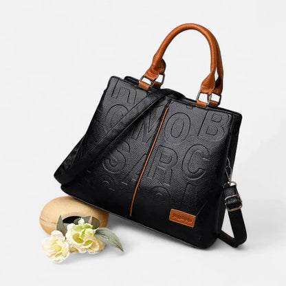 Chiara | Two-Tone Textured Shoulder Bag