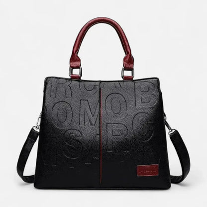 Chiara | Two-Tone Textured Shoulder Bag
