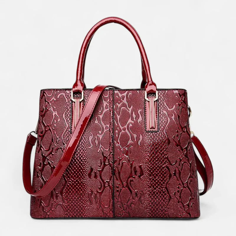 Clara | Shiny Textured Shoulder Bag