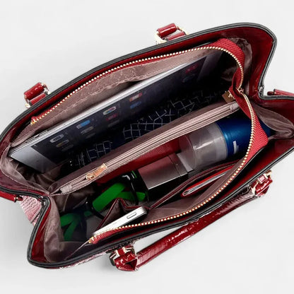 Clara | Shiny Textured Shoulder Bag