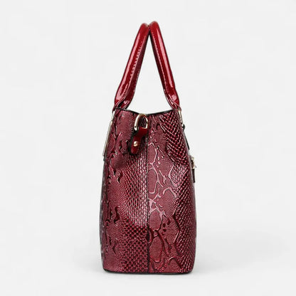 Clara | Shiny Textured Shoulder Bag