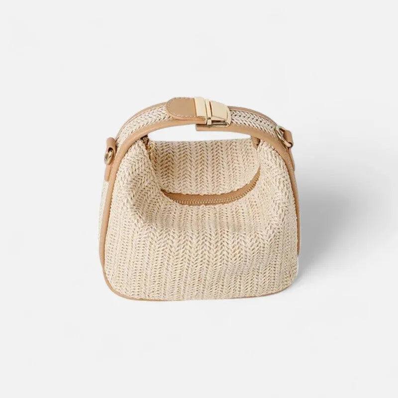 Éléa | Small Woven Straw Shoulder Bag
