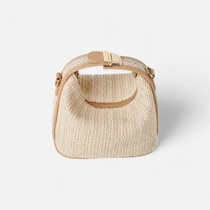 Éléa | Small Woven Straw Shoulder Bag