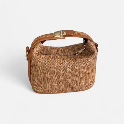 Éléa | Small Woven Straw Shoulder Bag