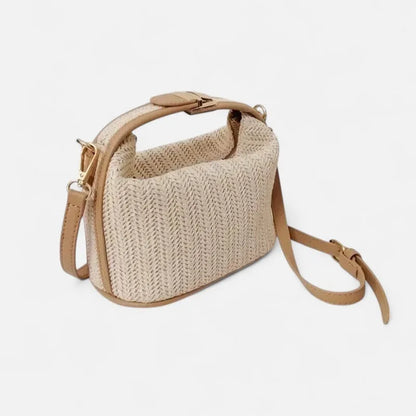 Éléa | Small Woven Straw Shoulder Bag