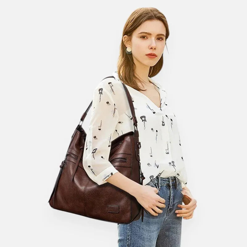 Eléna | Multi-Pocket Hobo Bag