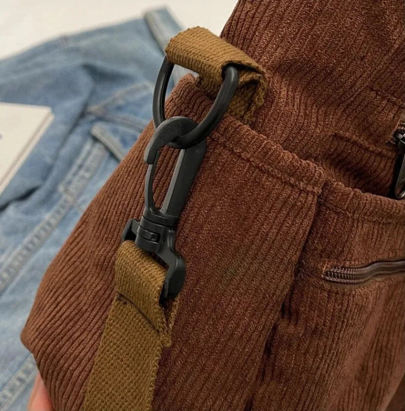 Élina | Corduroy Multi-Pocket Tote
