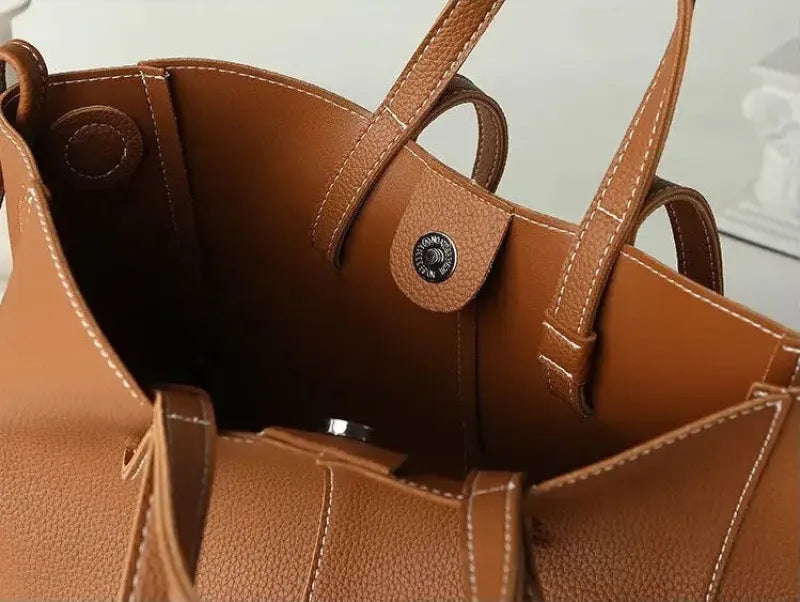 Élise bolso tote estructurado pequeño doble asa 2