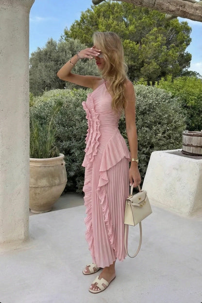 Palmora Society - Eliza | Vestido Maxi Plisado con Volantes - foto 16