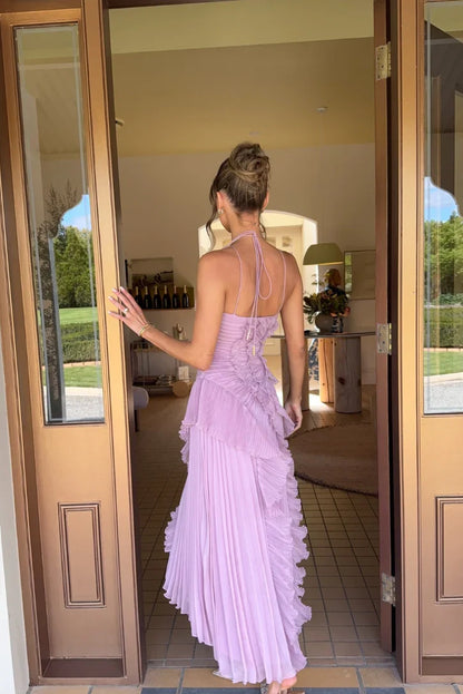 Palmora Society - Eliza | Vestido Maxi Plisado con Volantes - foto 3