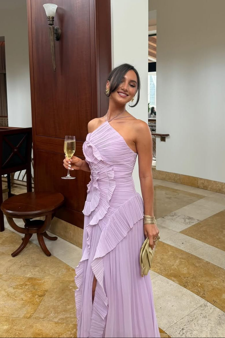 Palmora Society - Eliza | Vestido Maxi Plisado con Volantes - foto 5