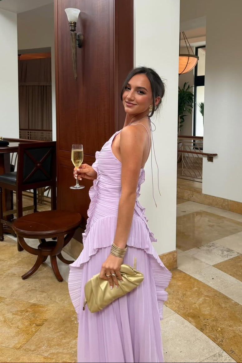 Palmora Society - Eliza | Vestido Maxi Plisado con Volantes - foto 6