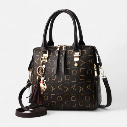 Émilie | Shoulder Bag with Gold Cat Charm