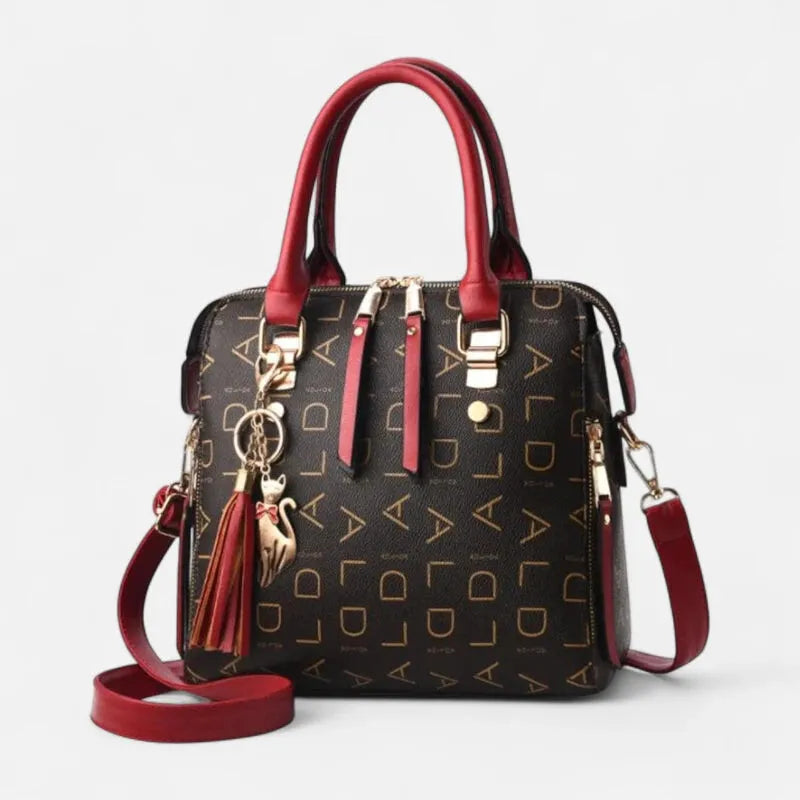 Émilie | Shoulder Bag with Gold Cat Charm