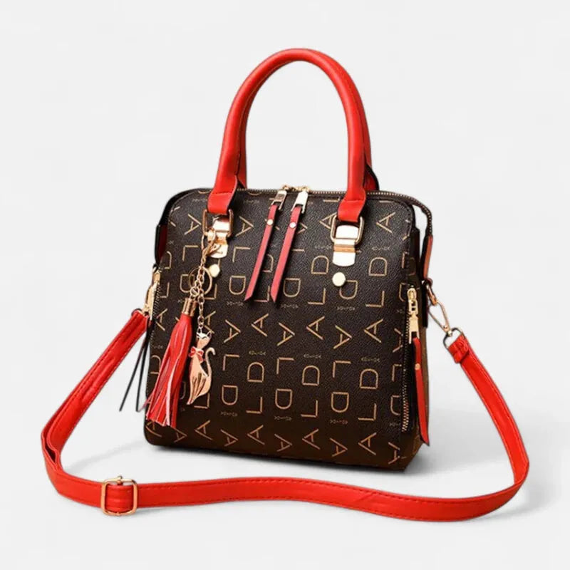 Émilie | Shoulder Bag with Gold Cat Charm