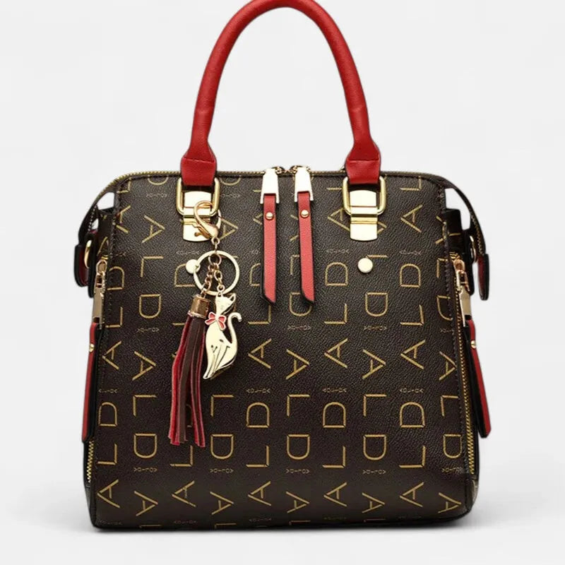 Émilie | Shoulder Bag with Gold Cat Charm