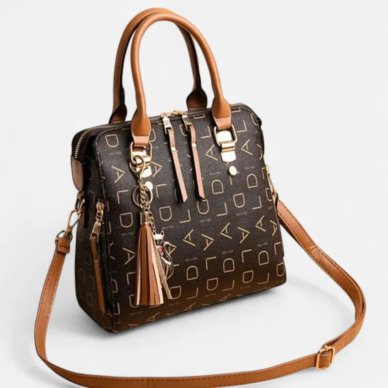 Émilie | Shoulder Bag with Gold Cat Charm